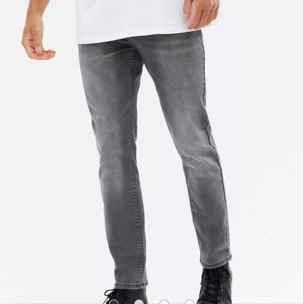 𝅺new Look slim jeans in washed gray